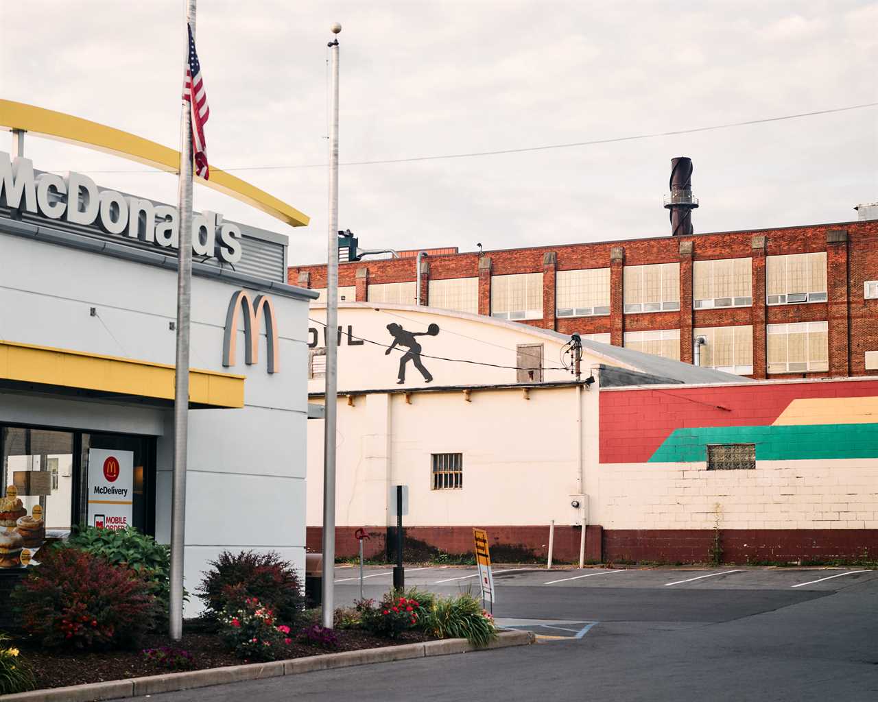 The redbrick factory of Remington Arms is visible throughout town. (Jason Koxvold for TIME)