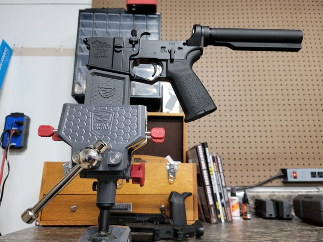 Minnesota's Real Avid creates products for gun hobbyists, like this vice that allows for steady holds and torque application.