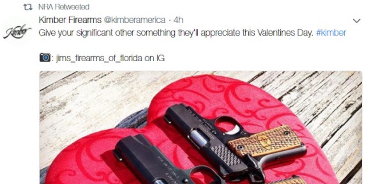 NRA Deleted a Valentines Day Gun Post After Florida School Shooting