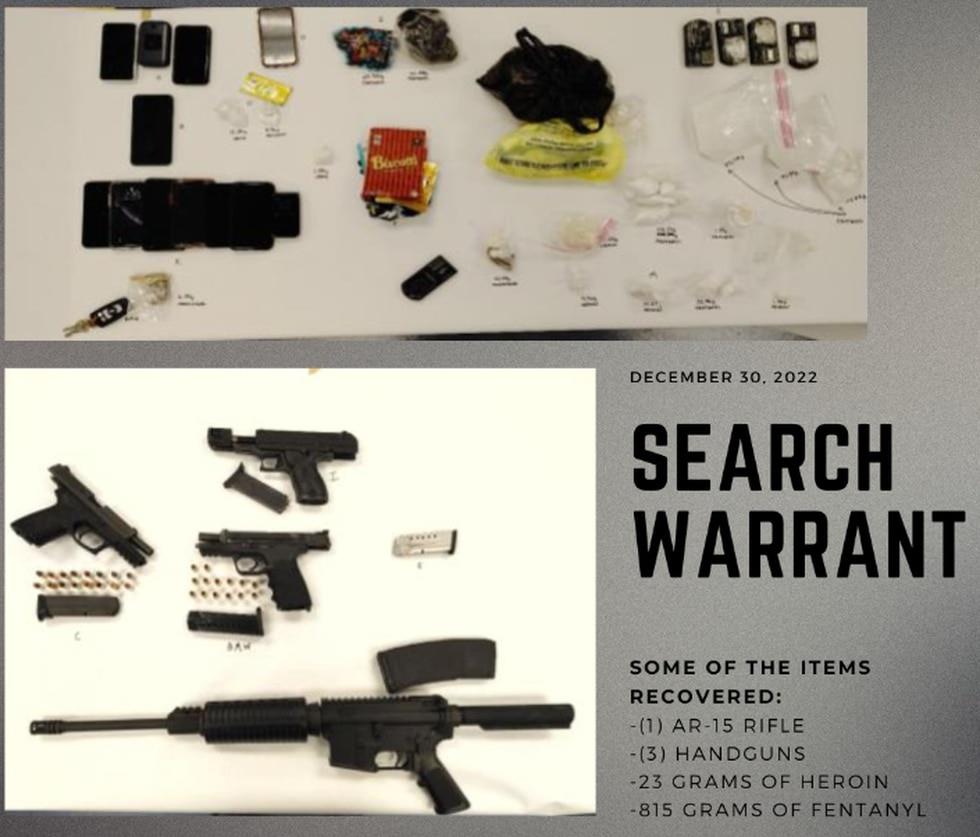 A search warrant was executed in the 3000 block of Mathers on Dec.  30. Officers recovered an...