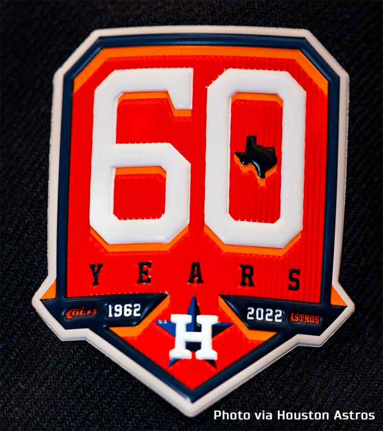 Houston Astros Announce 60th Anniversary Patch on Caps, Jerseys in 2022 – SportsLogos.Net News