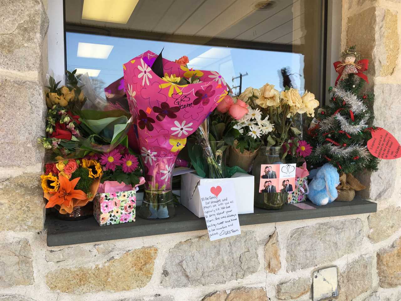 This file photo shows memorial to Stephanie Miller at the Wawa on Sugartown Road in Radnor, where the Devon mother was shot to death by her ex-husband inside the store.