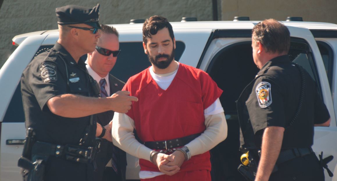 Brian Kennedy at his preliminary hearing in May 2019 on charges of fatally shooting his ex-wife in a Radnor Wawa.  (DAILY TIMES)