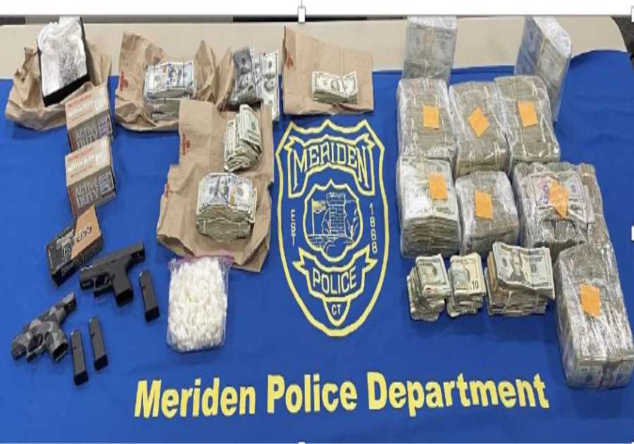 Guns, cocaine, $282K in cash seized from Meriden home following arrest